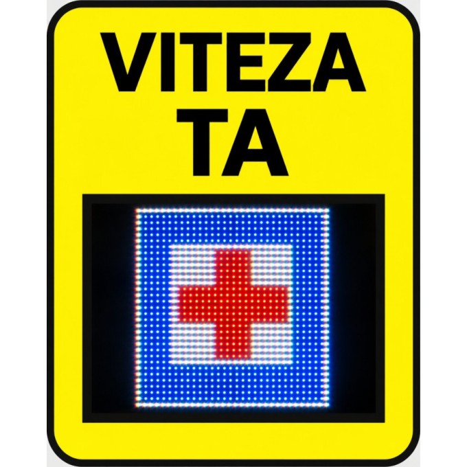 Indicator rutier afisare viteza – multicolor (3 LEd-uri), 45 cm, date trafic, carcasa aluminiu Indicator rutier afisare viteza – multicolor (3 LEd-uri), 45 cm, date trafic, carcasa aluminiu